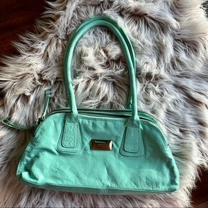 Latico NJ USA Leather Shoulder Bag Sea-glass/Mint Green